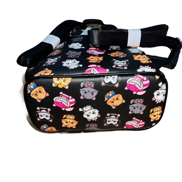 Disney Parks Loungefly Cats Backpack with Ears Cheshire Marie Extremely Rare NWT - Picture 6 of 7